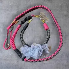 【送料無料】ハンドストラップ&スマホショルダー　パラコード素材　No.3