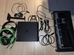PS4スリム1TB+金コン+ASTROヘッドセット+ゲーミングキーボードセット