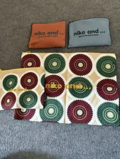 niko and ... エコバッグ2点と大小ポーチ