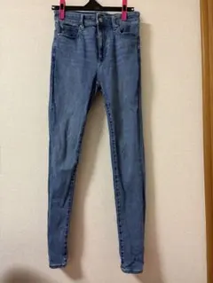 スキニーデニム ユニクロ　ブルー ハイウエスト