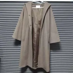 CIAOPANIC フード付きベージュロングコート