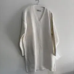 ZARA Vネック長袖ニットセーター ミニワンピース最終価格