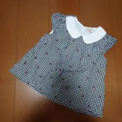 petit main ギンガムチェックチュニック 110