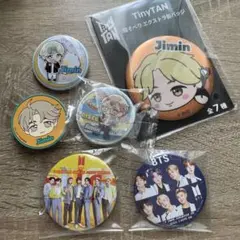 BTSジミンセット　缶バッジ　スマホグリップ