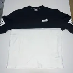 PUMA ブラック/ホワイト 半袖Tシャツ