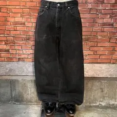 00s 古着 Levi’s 550 ブラックデニム ワイド baggy アメカジ
