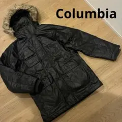 メンズ　S Columbia コロンビア　ジャケット ブラック ファー　シンプル