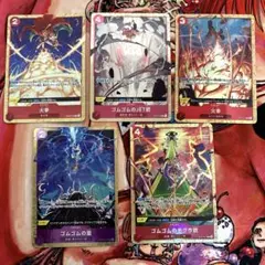 イベントパラレル5枚　コレクションセット5枚 ルフィ　サボ　エース　三兄弟