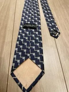 【極美品】Christian Dior ディオール ネクタイ 幾何学 シルク