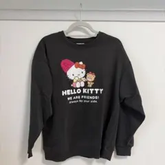 HELLO KITTY スウェット トレーナー ブラック M