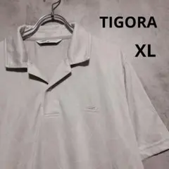 TIGORA ゴルフ用　半袖シャツ　ポロシャツ XL 　ライトグレー　ティゴラのサムネイル
