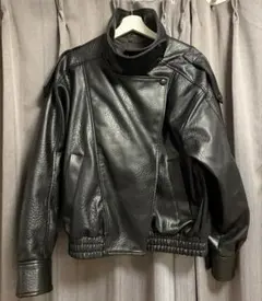 ZARA フェイクレザージャケット S 黒