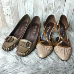 【2足組】DIANA 　WELL FIT バックル／アーモンドトゥ　21.5㎝