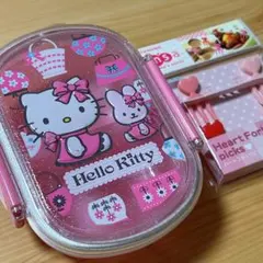 キティちゃん お弁当箱とフォークピック(ハート)