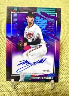 75枚限定 Mick Abel Topps Finest auto 直筆サイン