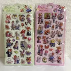 ズートピア　うるちゅる　3D ポップシール　立体シール　ボンボンドロップ