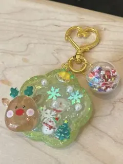 14★1点限り★サンタさん　シェイカーキーホルダー