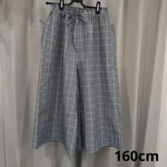 チェック柄 ワイドパンツ 160cmのサムネイル