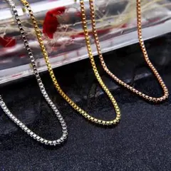 ベネチアンチェーンネックレス サージカルステンレス 金属アレルギー対応