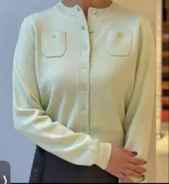 CABAN ミントグリーン カーディガン XS