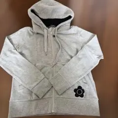 MARY QUANT ジップアップパーカー グレー