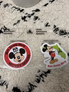 WDWミッキーマウス ステッカー 2枚セット