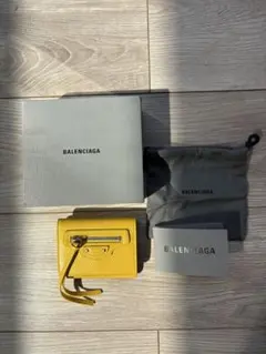 希少◇BURBERRY◇バーバリー コインカードケース レザー Bロゴ 黄色 