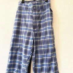 チェックパンツ　ブルー