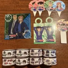 【セット】牛角　名探偵コナン　オリジナルマスキングシール　コースター