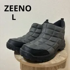 ZEENO ジーノ メンズシューズ グレー L キルティング 靴