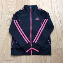 adidas ClimaliteジップアップUVジャージ ネイビー/ピンクライン