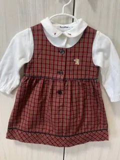 ファミリア　シャツ　ワンピースセット　80センチ