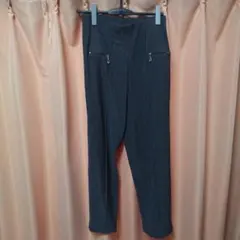 Lサイズウエストゴムパンツレディースグレー