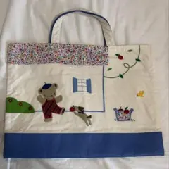familiar デニムバッグ リバティプリント 新品未使用 - メルカリ