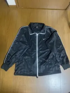 Nike 黒 ストライプジャージ ジップアップジャケット トラックジャケット Lのサムネイル