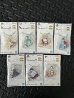 一番くじ　ヒロアカ　Ｉ賞エリのツノ型アクリルチャーム７種コンプセット