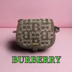 【BURBERRY】キャンパスレザーロゴショルダーバッグFS544★特別SALE