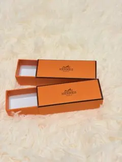 f*a様 HERMES オレンジ ギフトボックス 2個セット 空箱 口紅 リップ