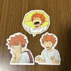 ハイキュー　ステッカー　日向翔陽　3枚セット
