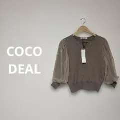 COCO DEAL 【新品タグ付】 袖シフォン ボリュームスリーブ ニットのサムネイル