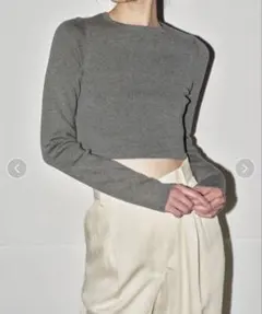 TODAYFUL /トゥデイフル Cropped Smooth Knitのサムネイル