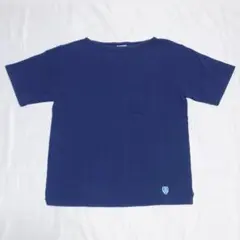 ORCIVAL ネイビー バスクシャツ フロント胸ポケット　サイズ3