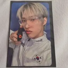 ateez ミンギ 直筆サイン トレカ ATEEZ hello82 限定 HEAT VER 直筆サイン入り ミンギ - メルカリ