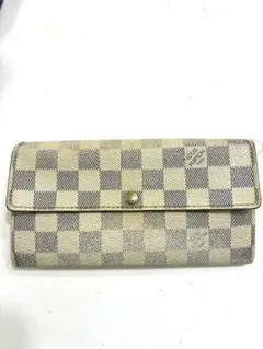 ま*こ様 ルイヴィトン ポルトフォイユ サラ ダミエ アズール 長財布