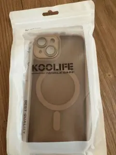 KOOLIFE iPhone 14 ケース ブラウン
