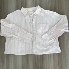 JW ANDERSON UNIQLO 長袖 ストライプ シャツ ピンク M