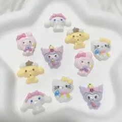 サンリオ キティちゃん クロミちゃん マイメロ ポムポムプリン シナモン パーツ