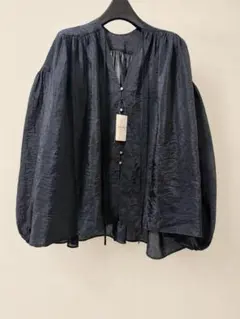 新品タグ付✨Plage プラージュ FROSTY ブラウス 黒 シャツ ギャザー 