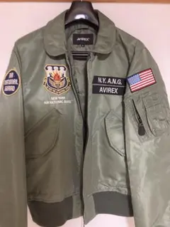 【希少品】AVIREX MA-1 BEEMAN バックプリント Ｌサイズ AVIREX (アヴィレックス) バックプリントMA-1 レッド サイズ:S 【希少