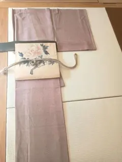 春らしい上品な霞文の袷小紋 正絹 作家物 麗水